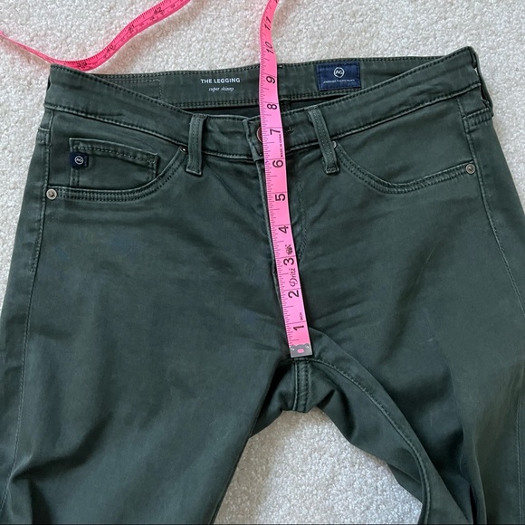 AG Adriano Goldschmied Skinny Legging Womens 25R Green Modal Blend Soft - Picture 10 of 11